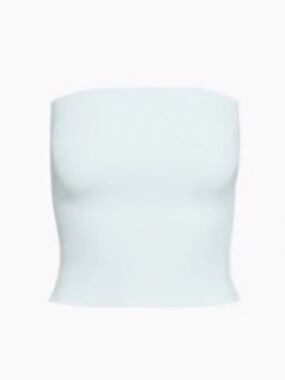 ARITZIA BABATON CONTOUR TUBE TOP IN LIGHT BLUE